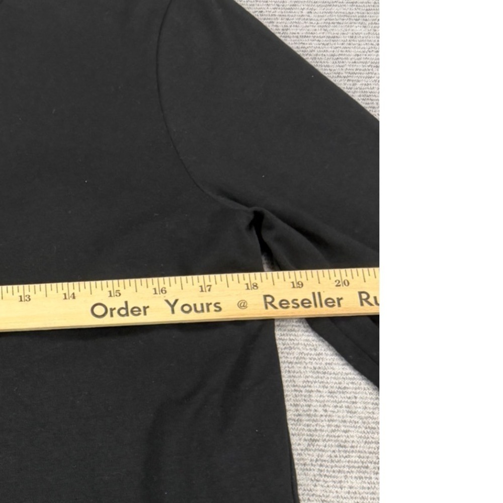 Lululemon Womens Black Long Sleeve Crew Neck Activewear Top Logo Relaxed Fit - Picture 5 of 8